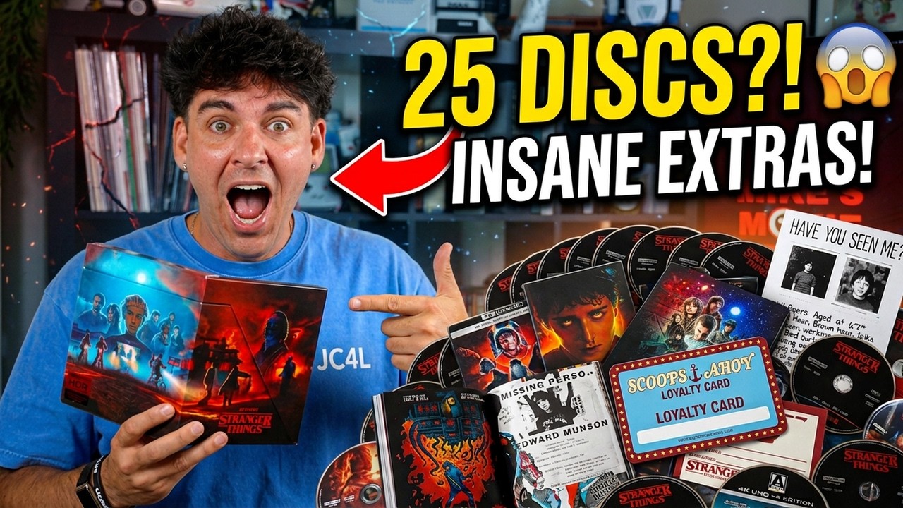Stranger Things Complete Series Unboxing (25 Discs + INSANE Extras!)