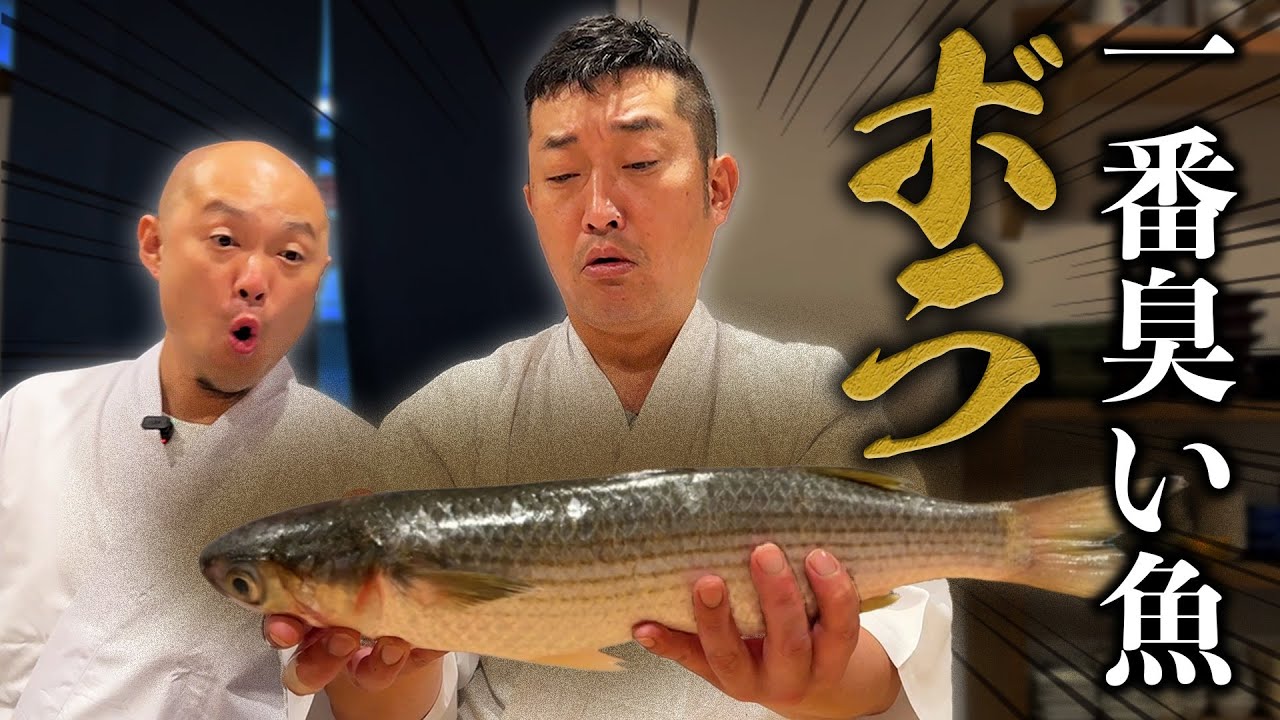 【絶品】1番臭い魚のボラを本物の寿司屋の大将に渡して美味しくする？！