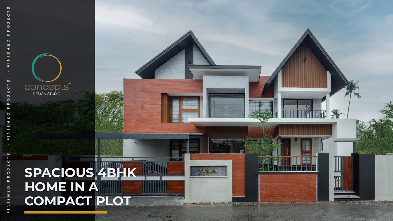 Spacious 4BHK Home in a Compact Plot | Concepts Design Studio