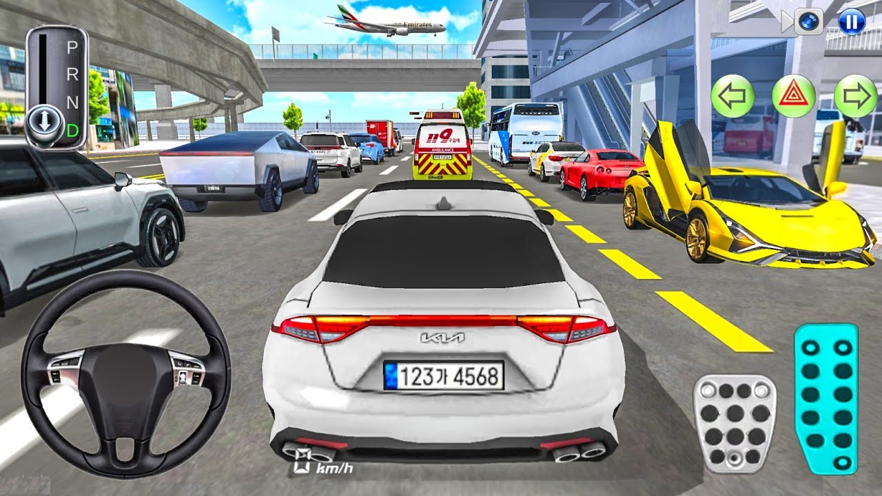 New Sedan Car Kia Stinger City Road Driving - 3D Driving Class Android GamePlay - iOS Game Car 2025