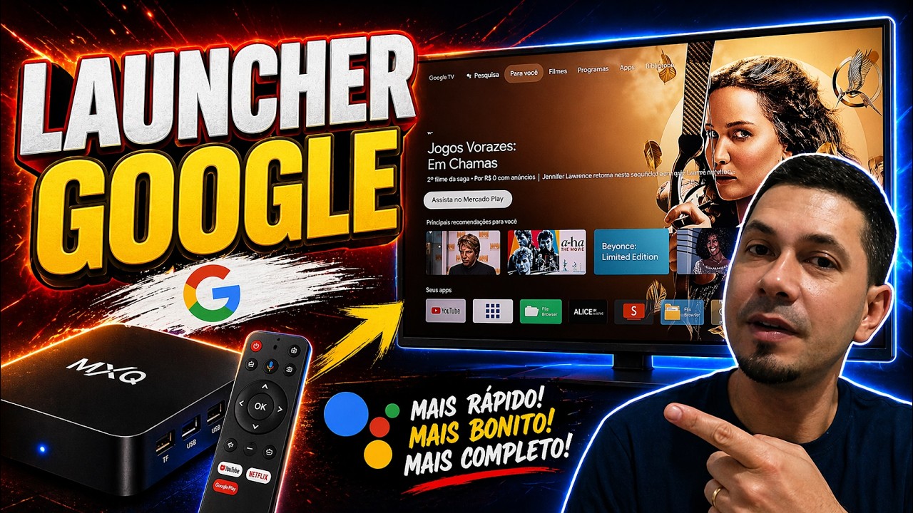 LAUNCHER GOOGLE PARA TVBOX, PERSONALIZE SUA BOX COM ESTA LAUNCHER COMPLETA TOP!