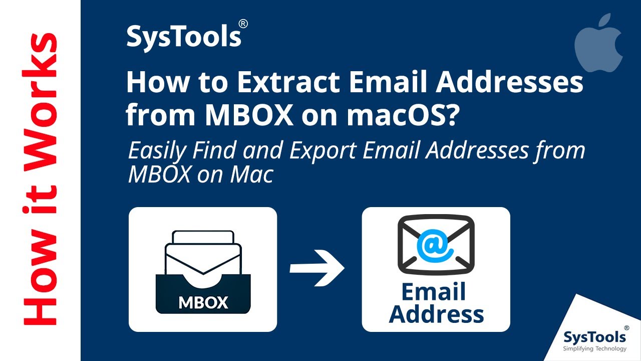 Программа для извлечения адресов электронной почты из MBOX на Mac от SysTools | Как извлечь адрес...