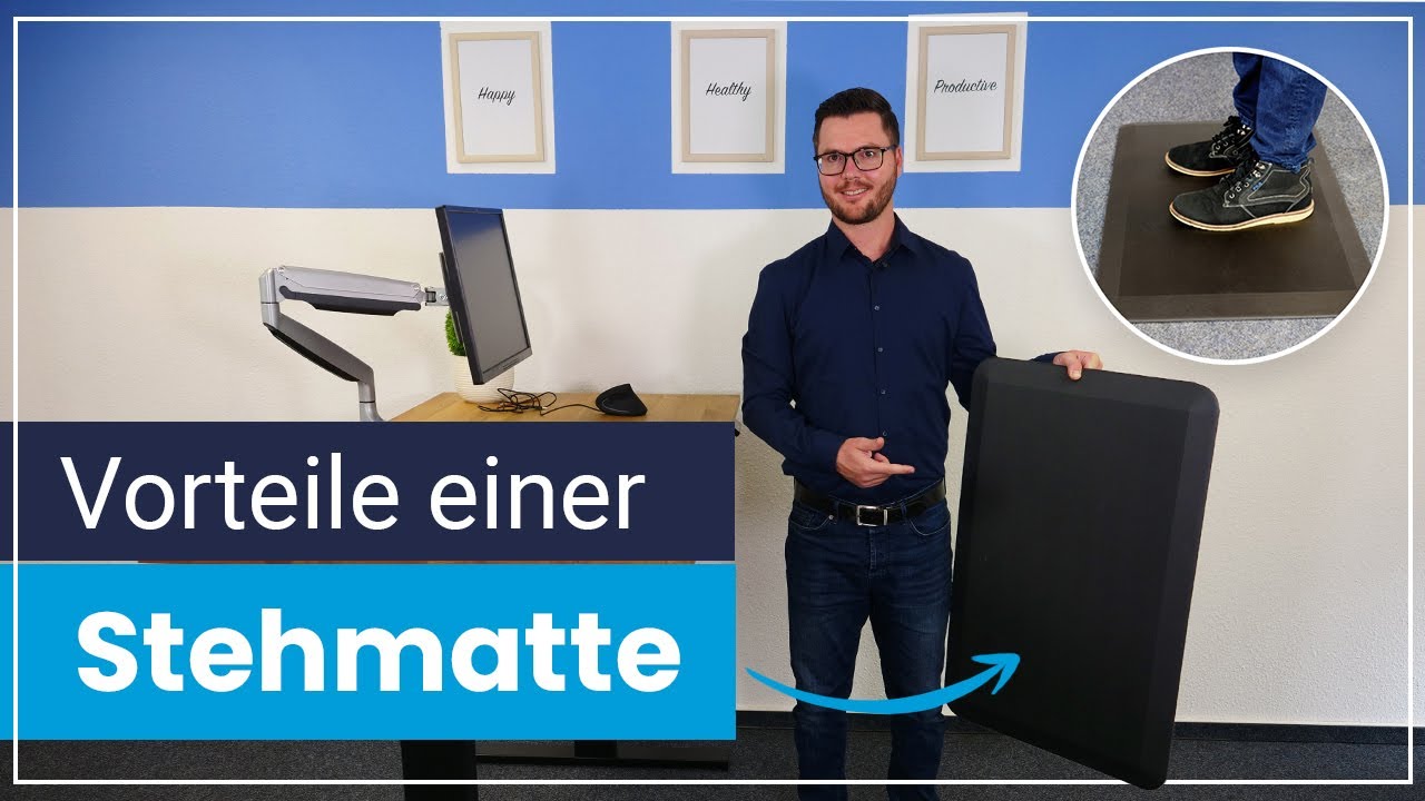 Ergonomische Stehmatte - Ges&uuml;nder stehen und Schmerzen vorbeugen