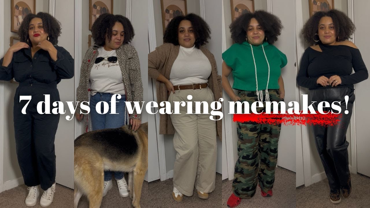 7 days of wearing memade clothes! What I wore to work, run errands and more!