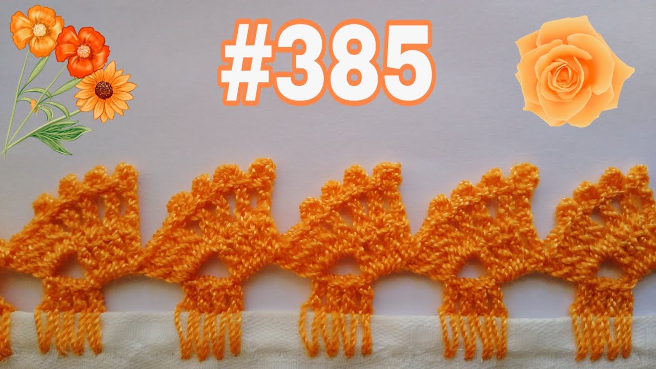 Orilla para servilleta muy fácil de realizar #385