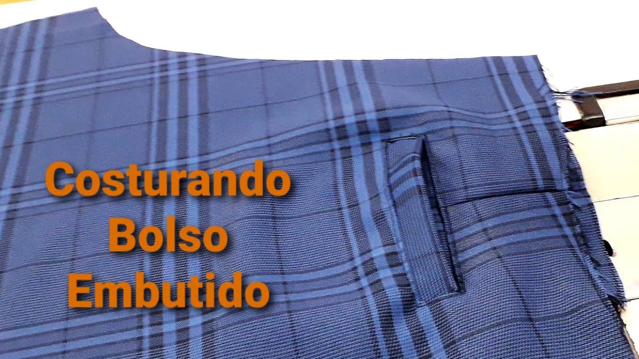 Como Costurar  Bolso Embutido, Costura Fácil com Acabamento Profissional