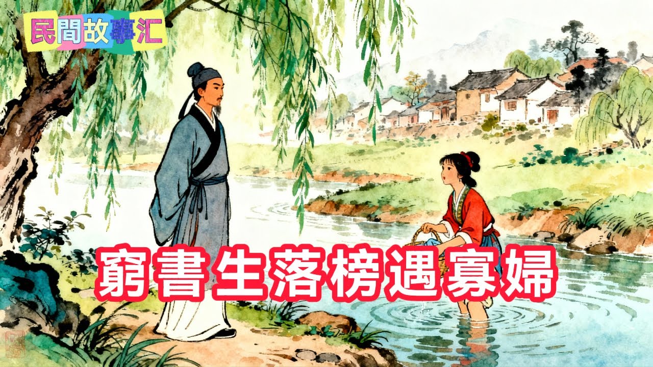 窮書生落榜歸鄉，在河邊救下一寡婦，神秘聲音響起：你不娶她必後悔！「民間故事匯」#民間故事 #故事頻道