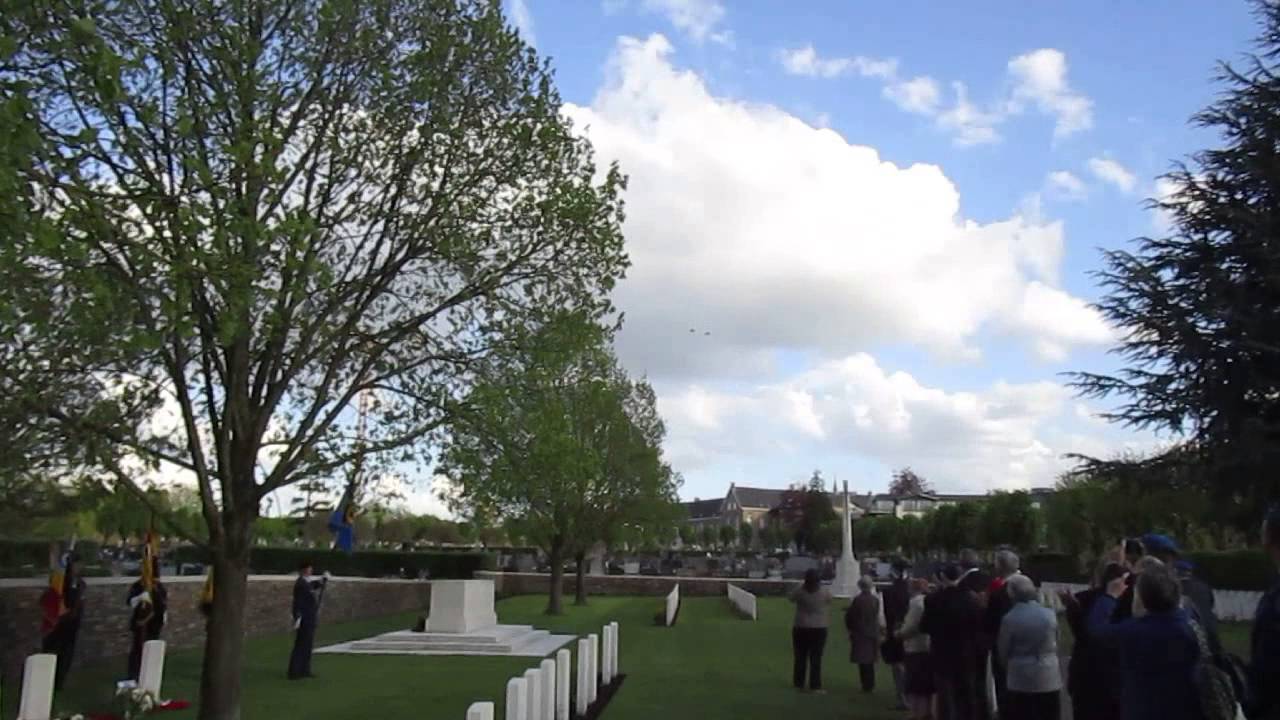 Aerial tribute to downed Spitfire pilots.