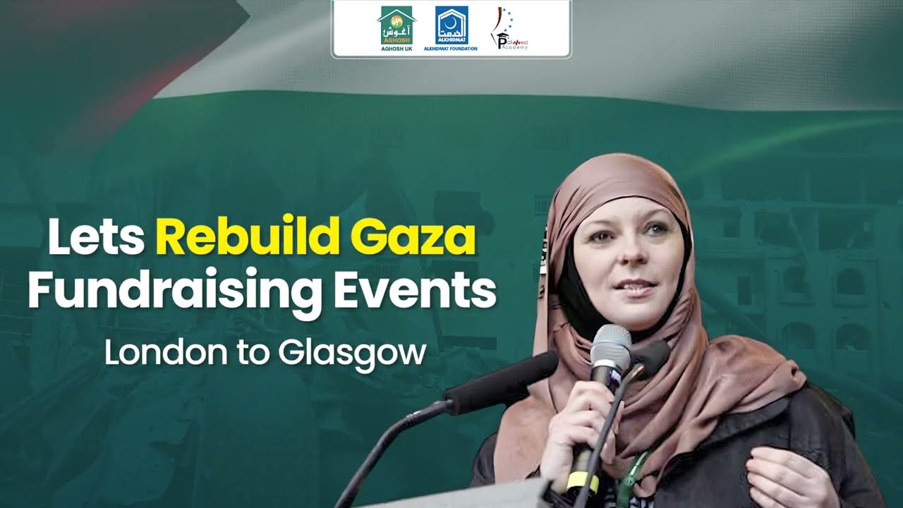 Rebuild Gaza featuring Lauren Booth | London to Glasgow | Fundraising Dinners | Aghosh UK | Ramadan