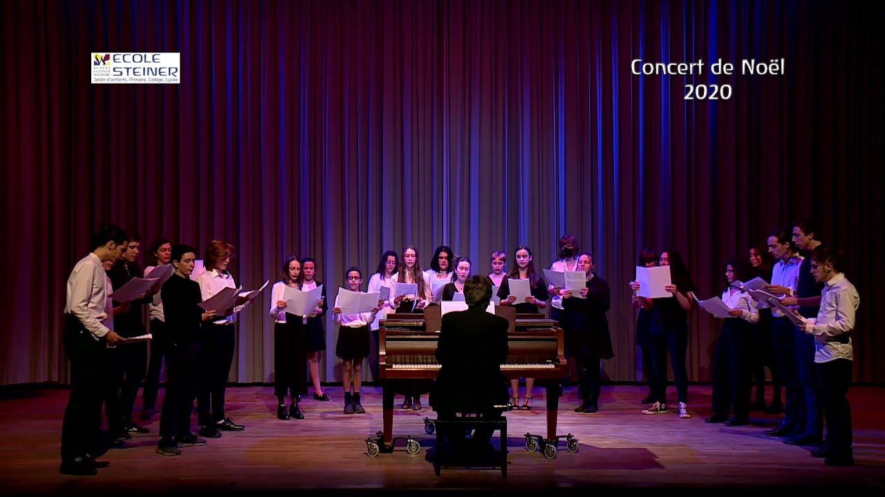 Concert de Noël 2020 à l'école Steiner Waldorf de Verrières-le-Buisson – orchestre et chorale