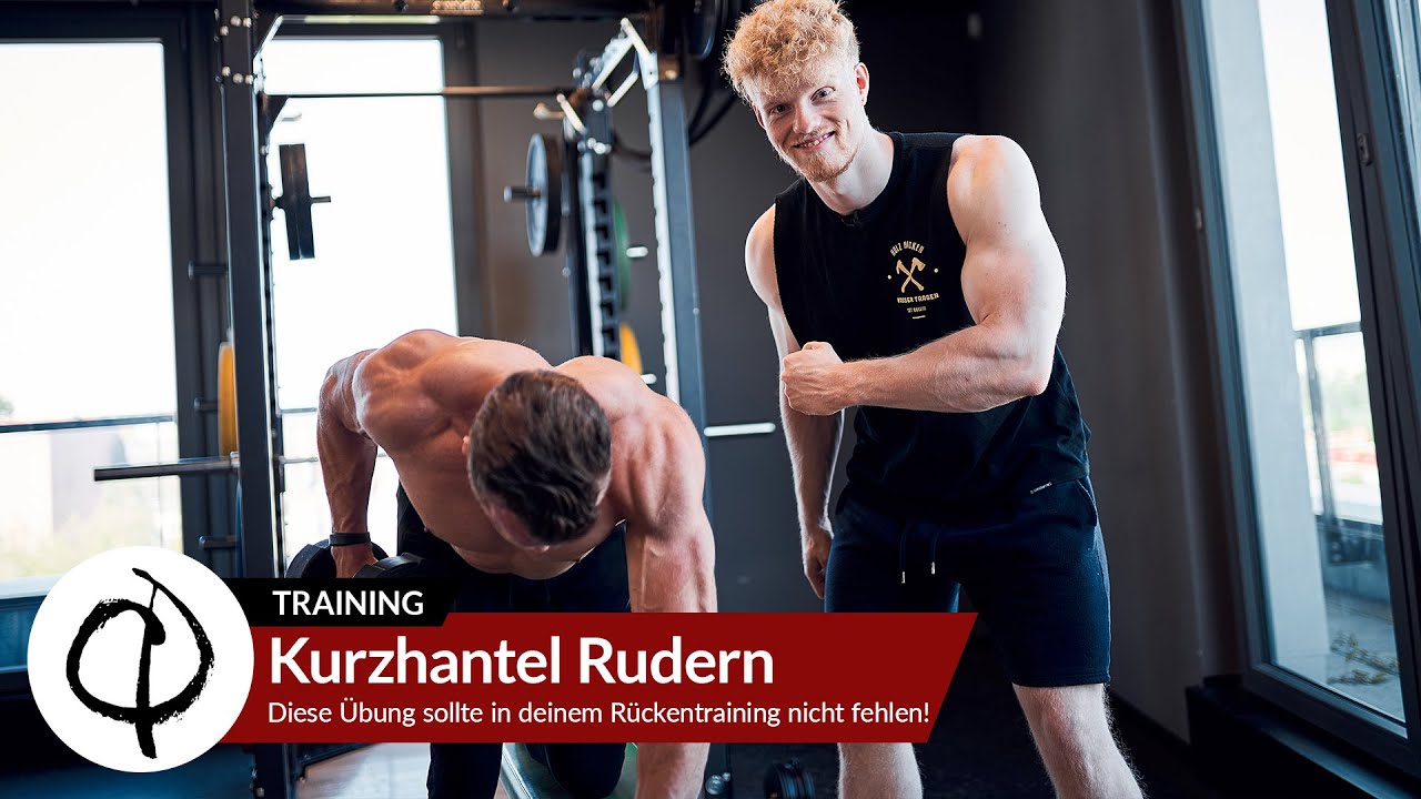 Kurzhantel Rudern - Diese Übung sollte in deinem Rückentraining nicht fehlen!