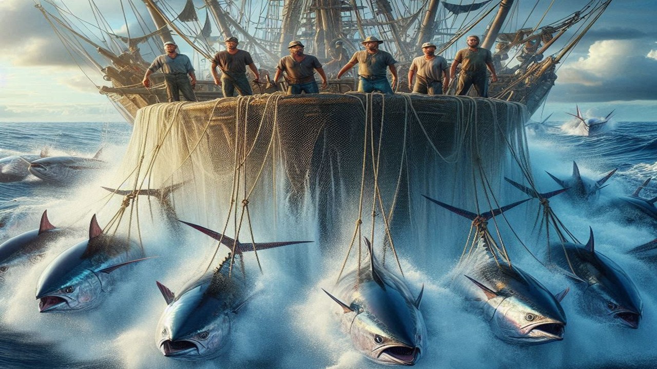 How American fishermen catch billions of bluefin tuna - The fastest tuna fishing net