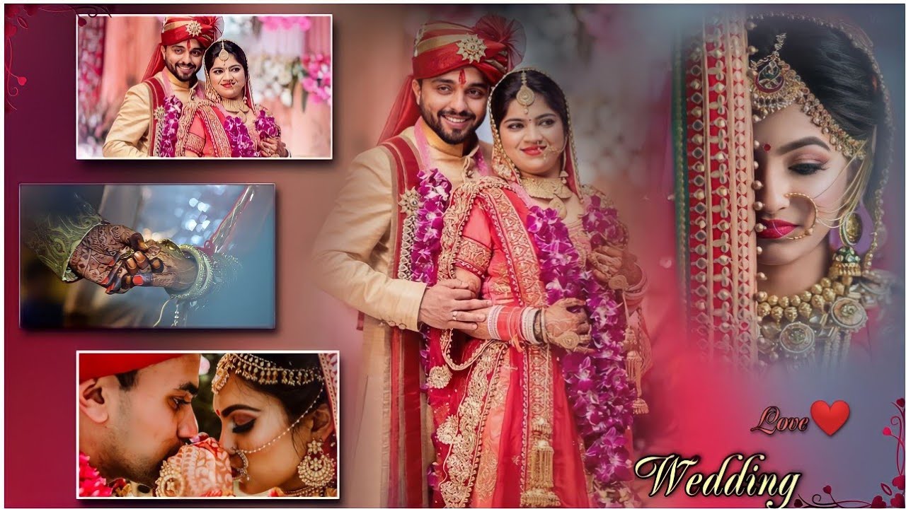 How to create wedding album design in PicsArt| 4k ultra HD #weddingphotography #weddingphotoediting