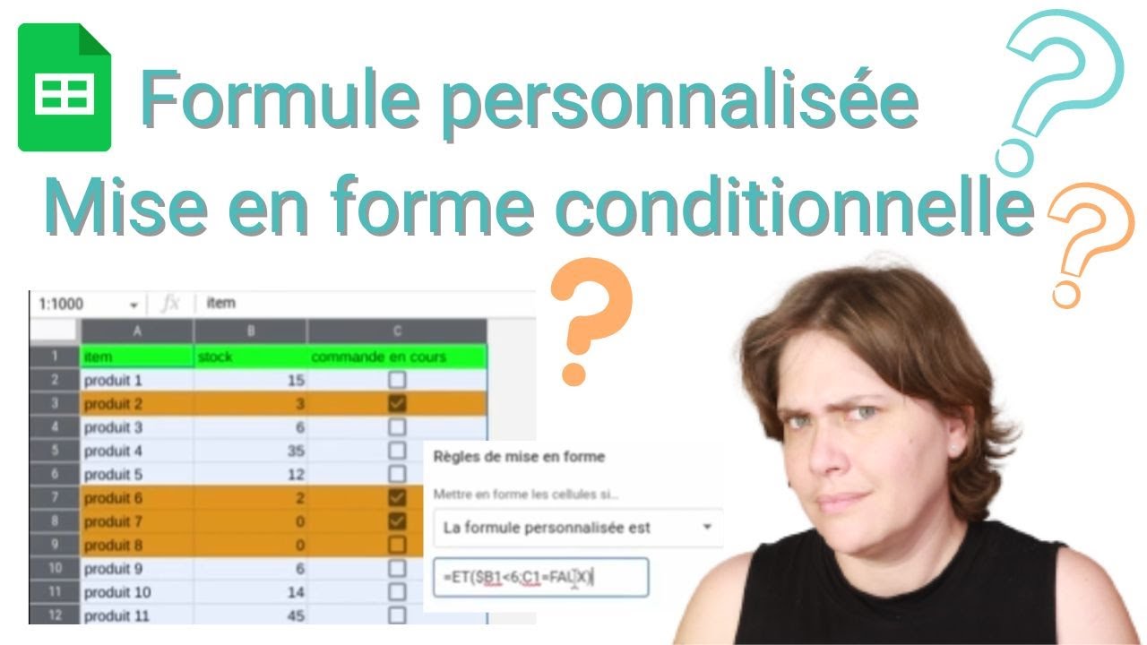 Google Sheets : colorer une ligne entière en fonction d'un critère
