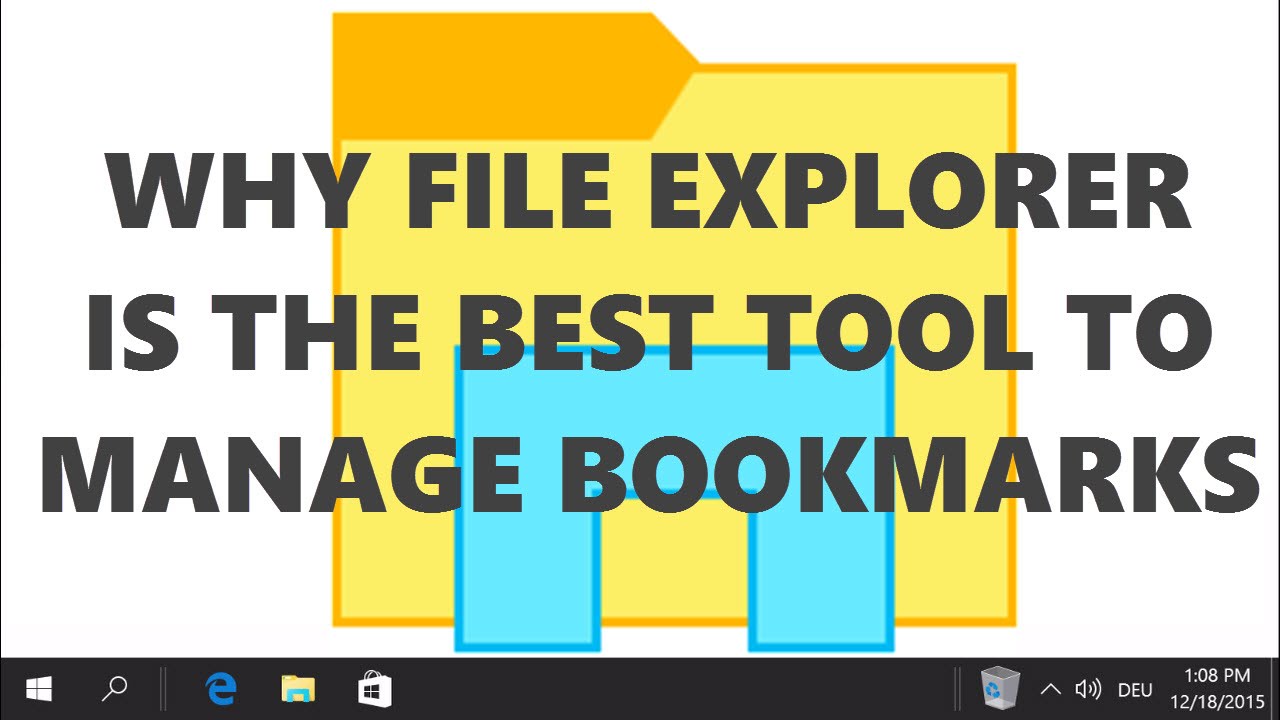 Why Windows File Explorer is the best bookmark manager