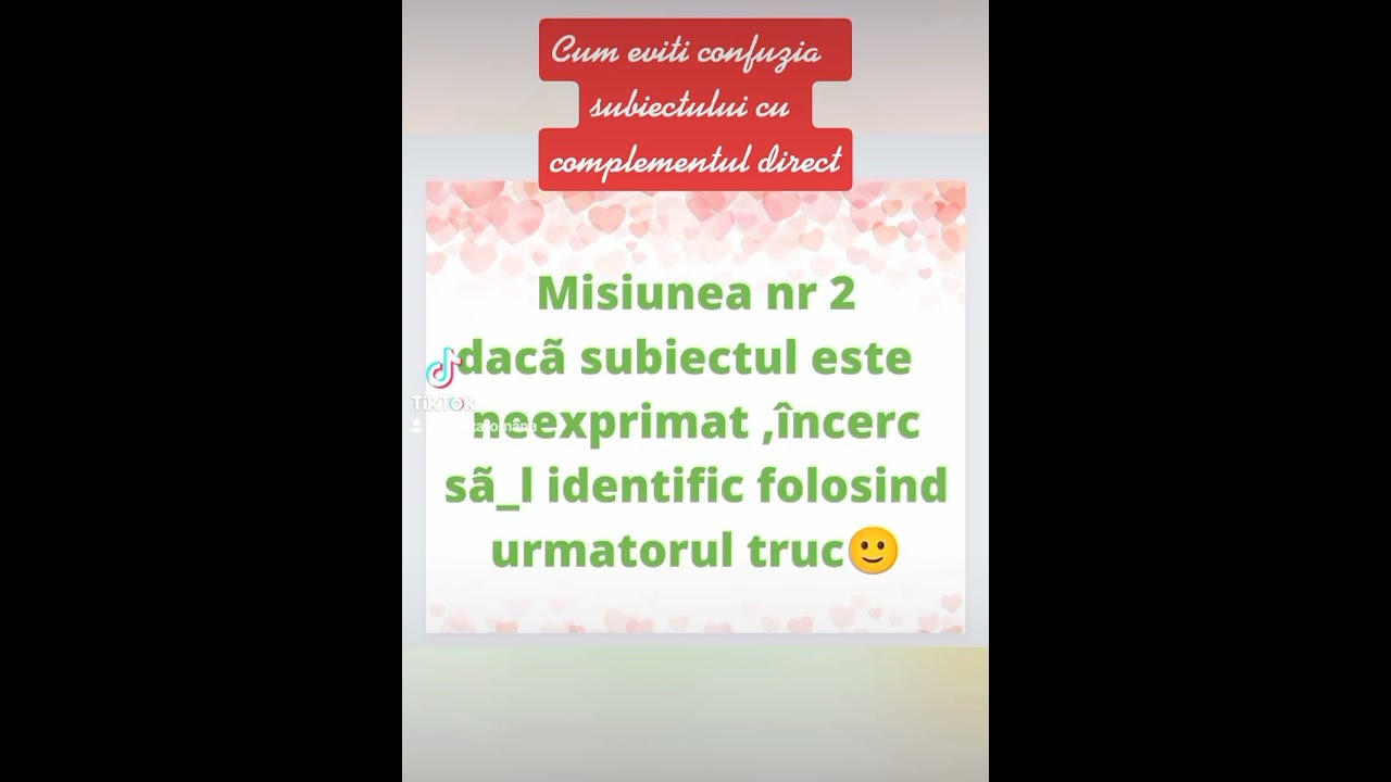 Cum s&atilde;  eviti confuzia dintre subiect si complementul direct?