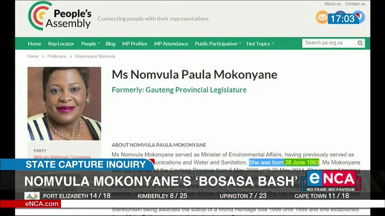 Nomvula Mokonyane's alleged 'Bosasa bash'