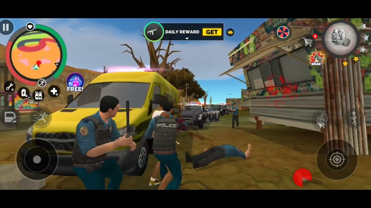 Why everyone's against me😞? | Vegas crime simulator | Gamecraze 