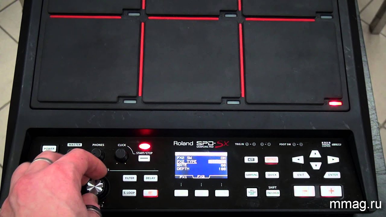 mmag.ru: Roland SPD-SX перкуссионный контроллер нового поколения - видео обзор