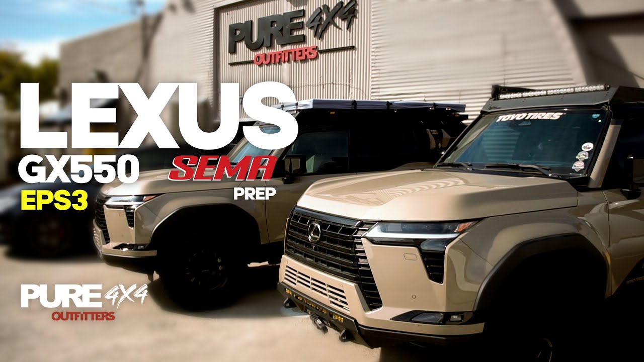 Lexus GX550 SEMA Prep Off-Road Build Inspired Overland (CBI, Prinsu, Volk, Baja Designs, Toyo Tires)