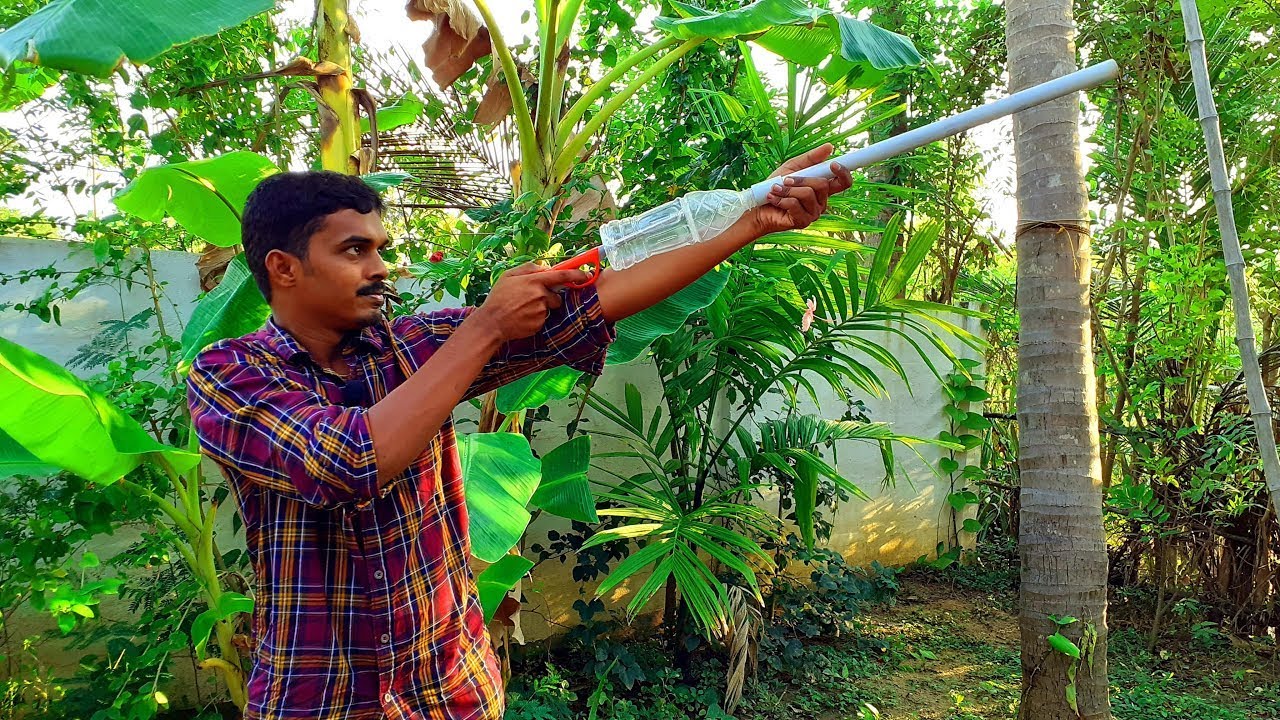 How To Make Powerful Water Bottle Gas Gun | Gas Gun செய்வது எப்படி | Water Bottle Gun