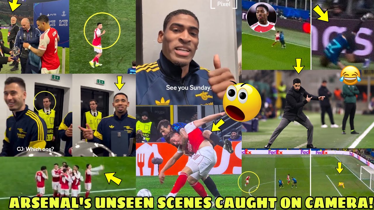 🤯MUST WATCH:Arsenal’s UNSEEN Scenes & Fun Moments Caught on Camera|Inter Vs Arsenal Match Reactions 