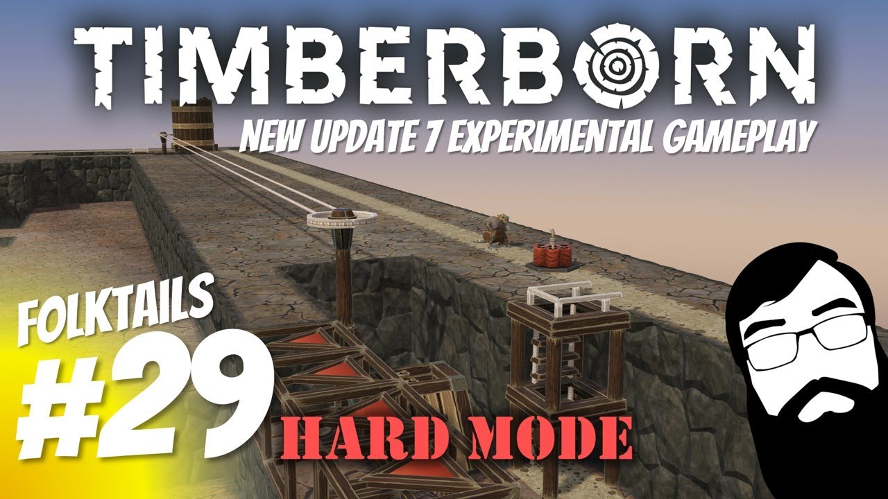 Ziplines, castle walls and fluid diversions! Timberborn Update 7 Folktails Hard Mode Episode 29