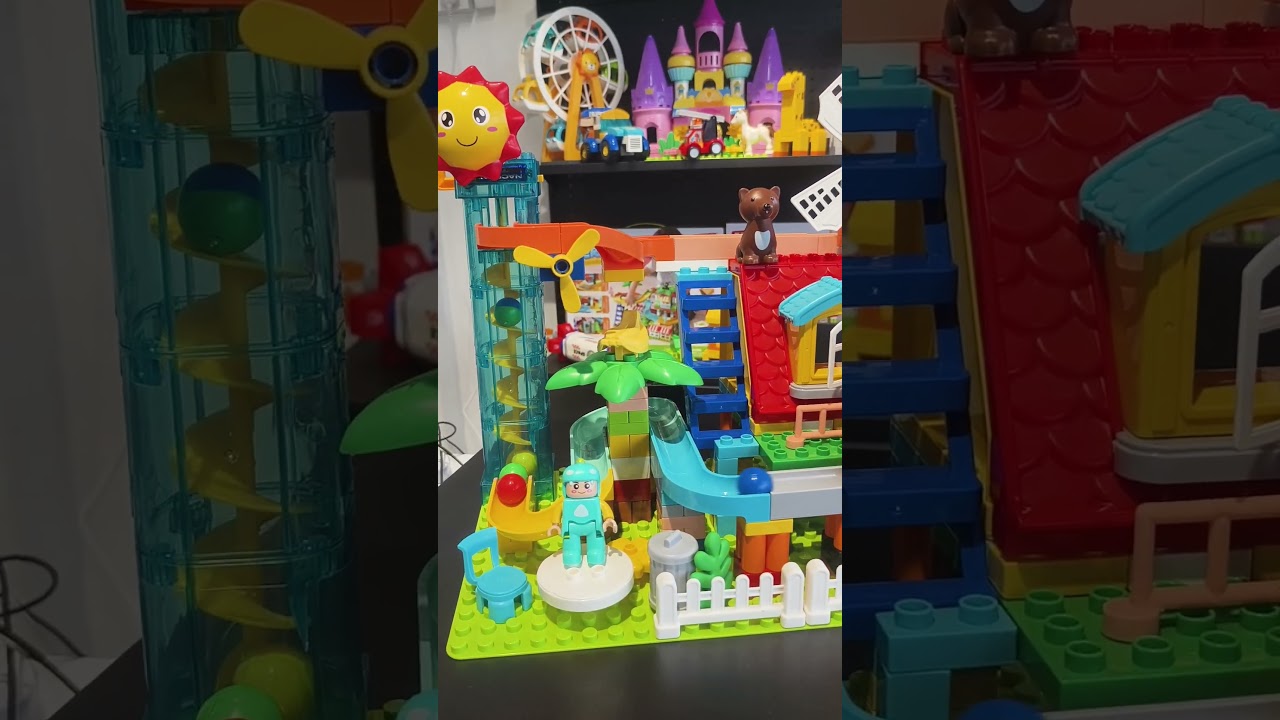 Electrical Marble Run of FEELO Shopee:funplay_athome #feelomaysia #buildingblock #educationtoys