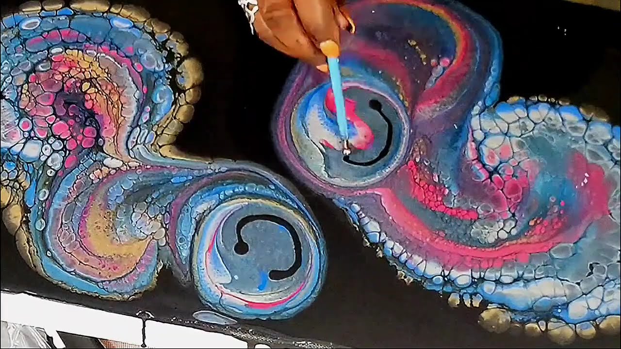 FLUIDART COMPILATION-14 ACRYLIC POUR IDEAS FOR BEGINNERS!!! 1st Month of YouTube Content. #fluidart