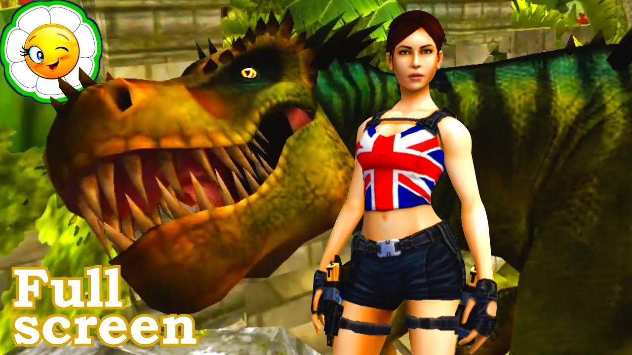 Lara Croft: Relic Run #1  Лара Крофт VS Тиранозавр Рекс! На весь экран! 31 уровень