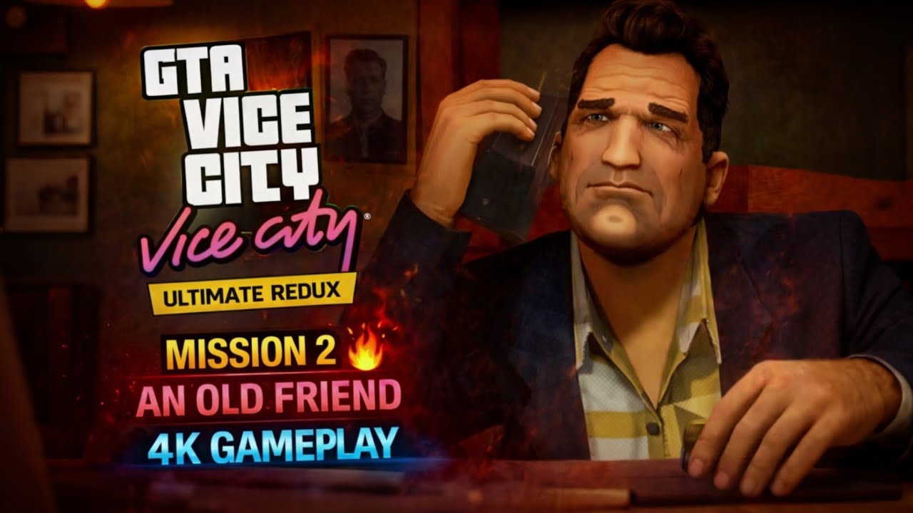 GTA Vice City Ultimate Redux 🚗🔥 | Mission 2 – An Old Friend | 4K Gameplay
