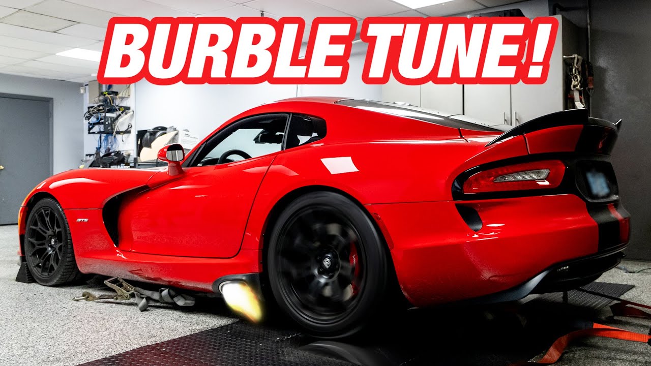 My Dodge Viper RIPS 7k RPM On The Dyno & Gets a Burble Tune!