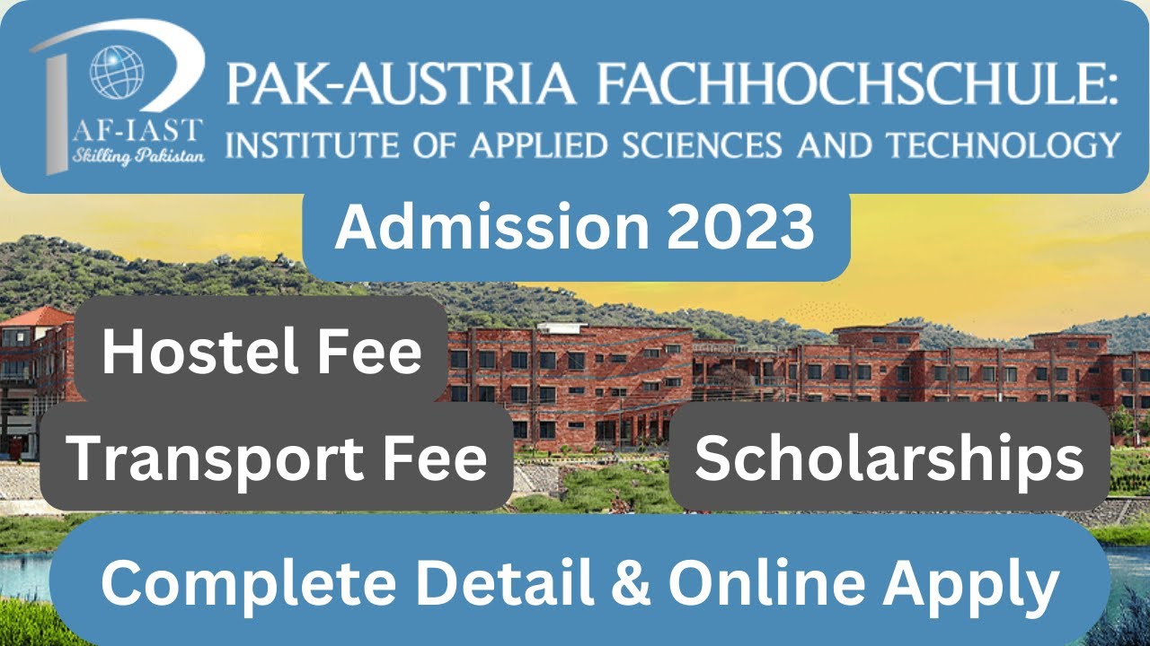 How To Apply In Pak Austria University Haripur Admission 2023 | Pak Austria University Fee