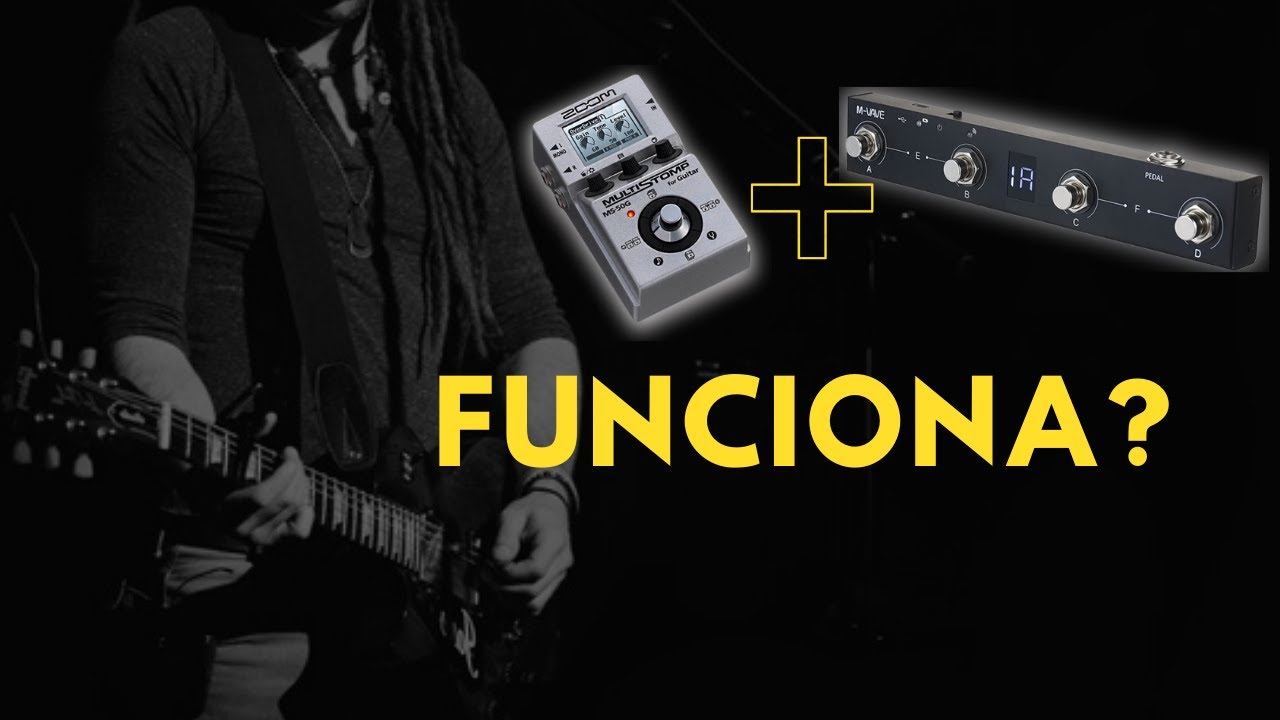 Combinação Zoom MS-50G e midi controller Cuvave/M-Vave Chocolate #ms50g #cuvave #mvave