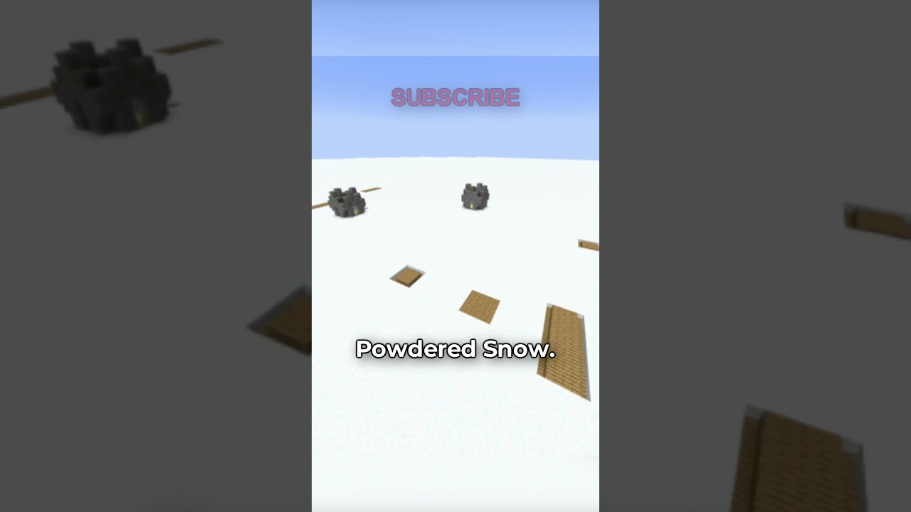 Minecraft, But The World is Powdered Snow...