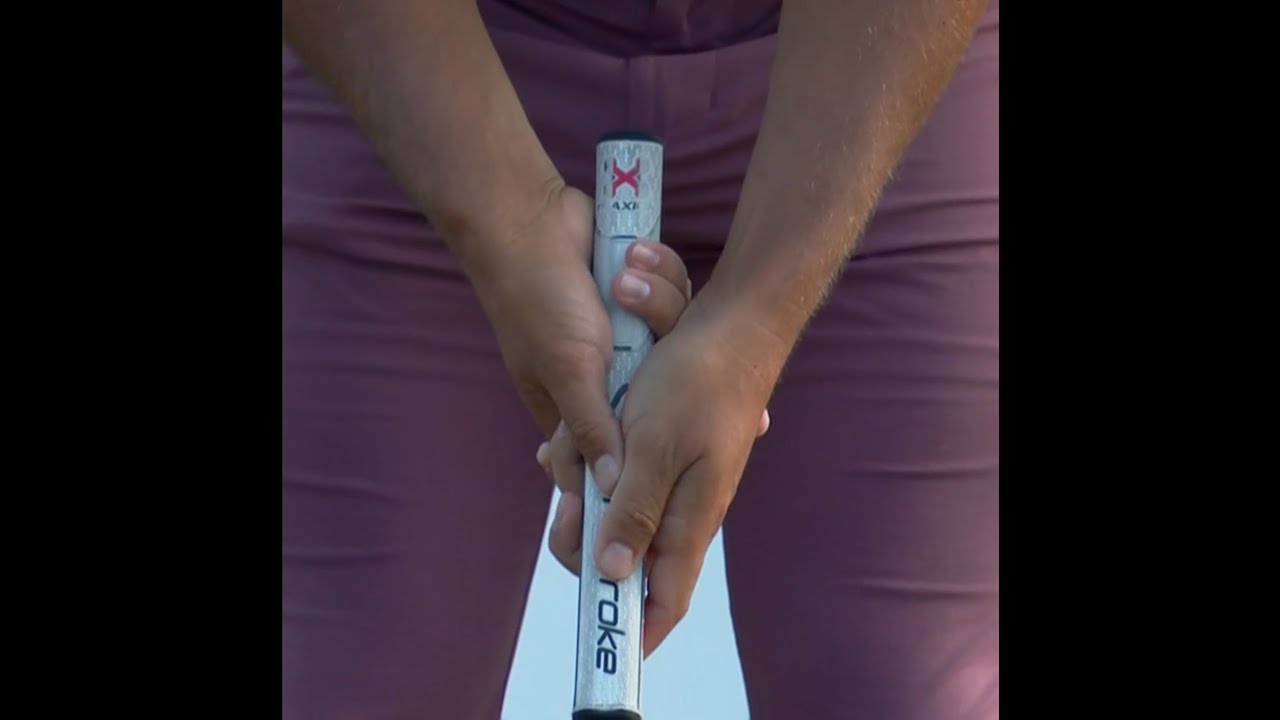 Xander Schauffele / Cross-Handed Putting Grip Slo-Mo Close Up #shorts