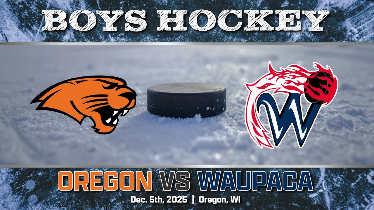 Boys Hockey: Oregon vs Waupaca (12/5/25)