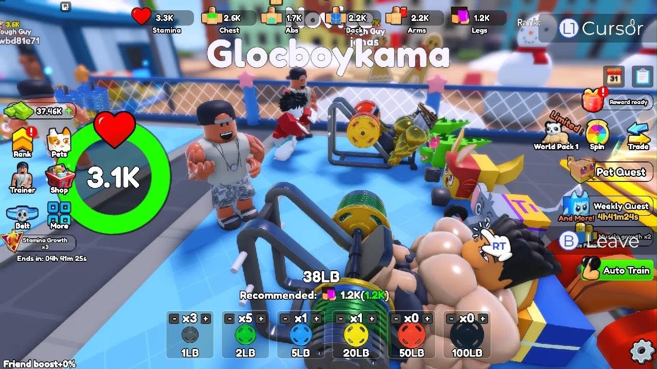 Gym Star Simulator 💪🏽 Watch me get Ripped ❄️ do not own copyrights 