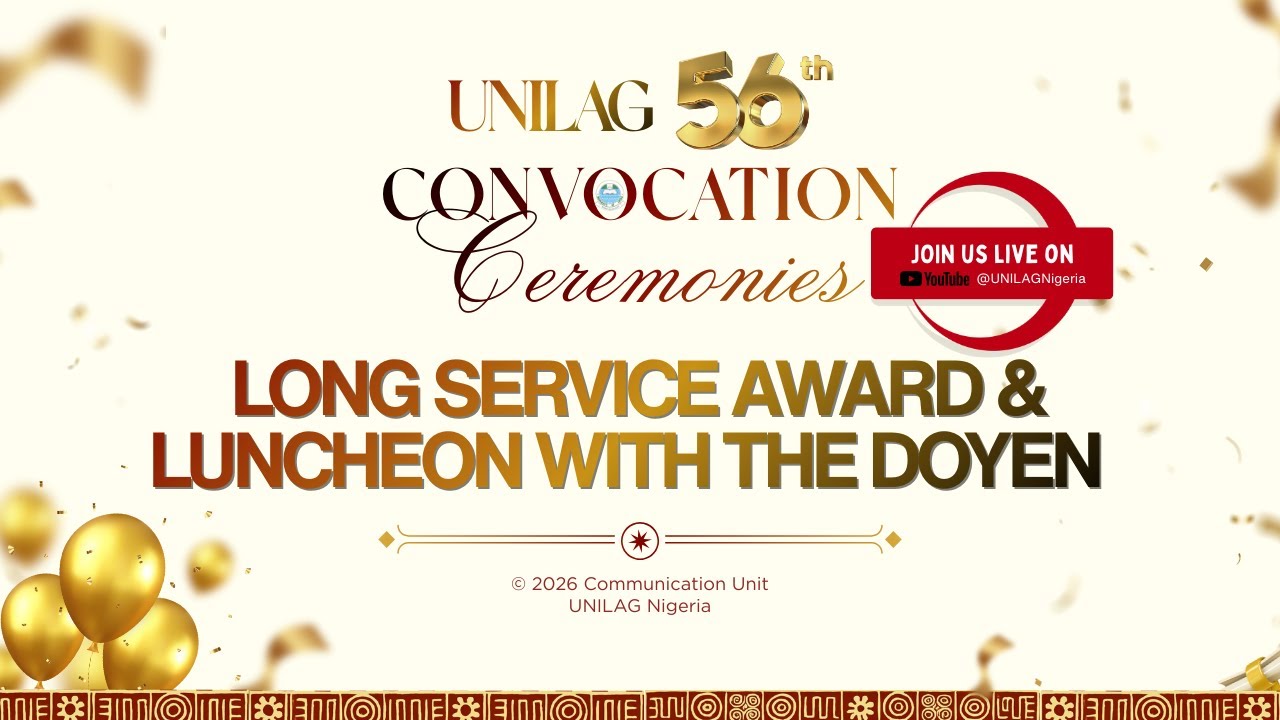 #UNILAG2O25Convocation Ceremonies: Long Service Award and Luncheon with the Doyen