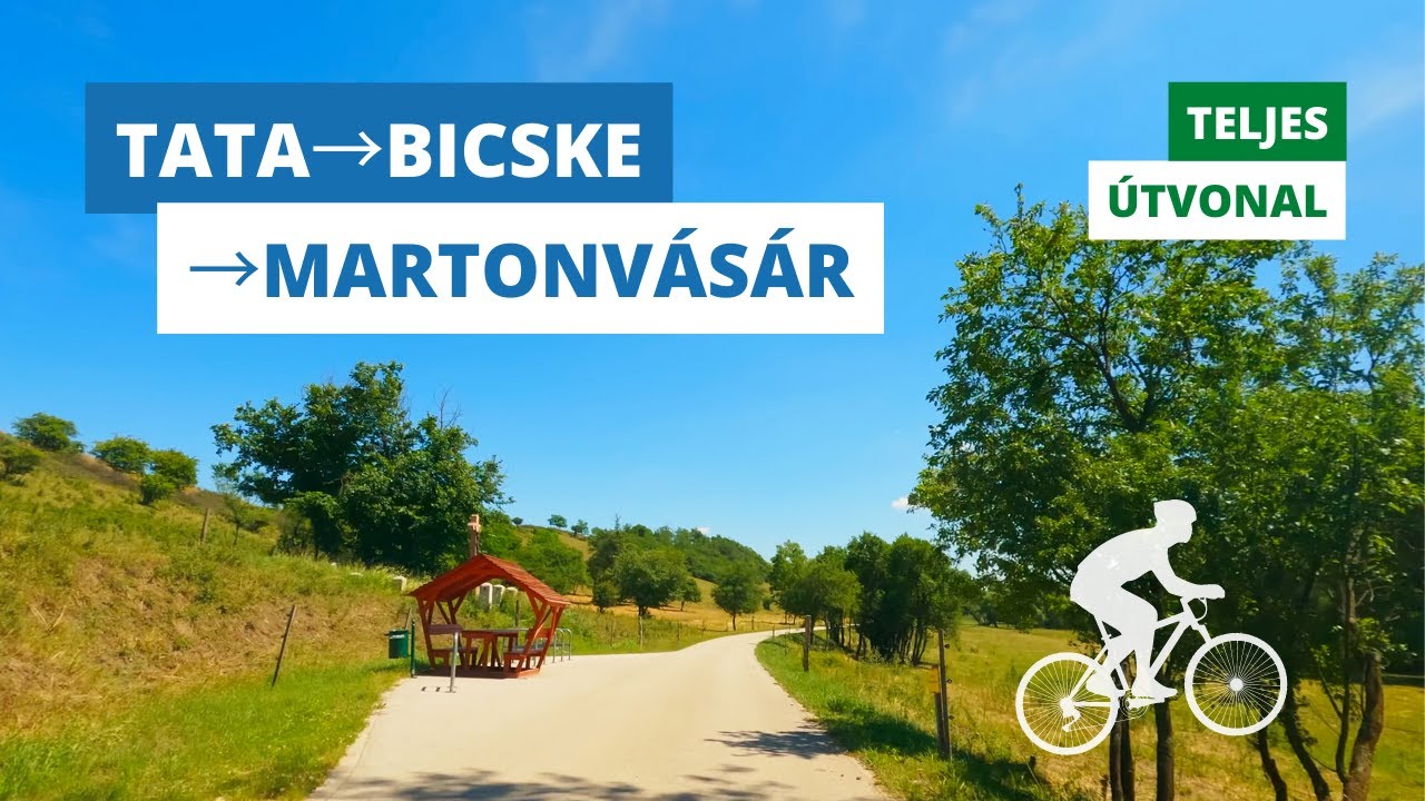 Tata→Tarján→Bicske→Etyek→Martonvásár (Hungary) (Full cycling route) [4K]