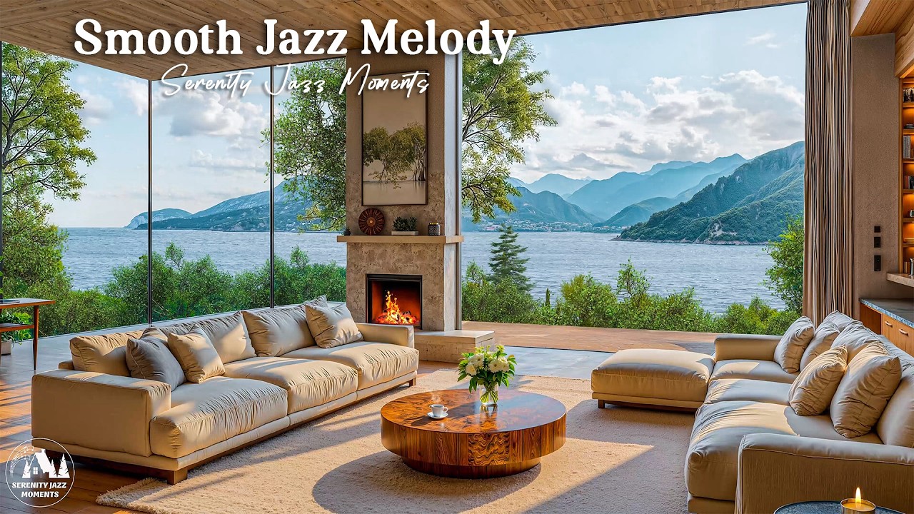 Smooth Jazz In A Tranquil Apartment Space In The Morning - Gentle Jazz Music For Mood Enhancement