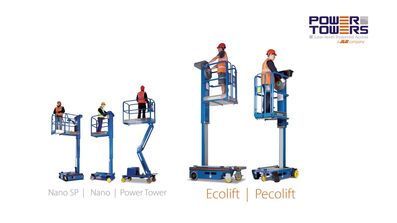The Power Towers Eco Range of products - available at TVH Equipment