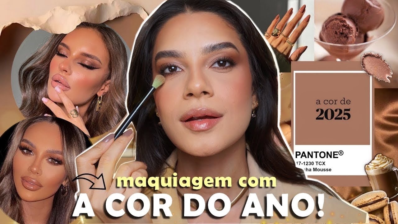 MAQUIAGEM COMPLETA COM A COR DE 2025: MOCHA MOUSSE 🤎