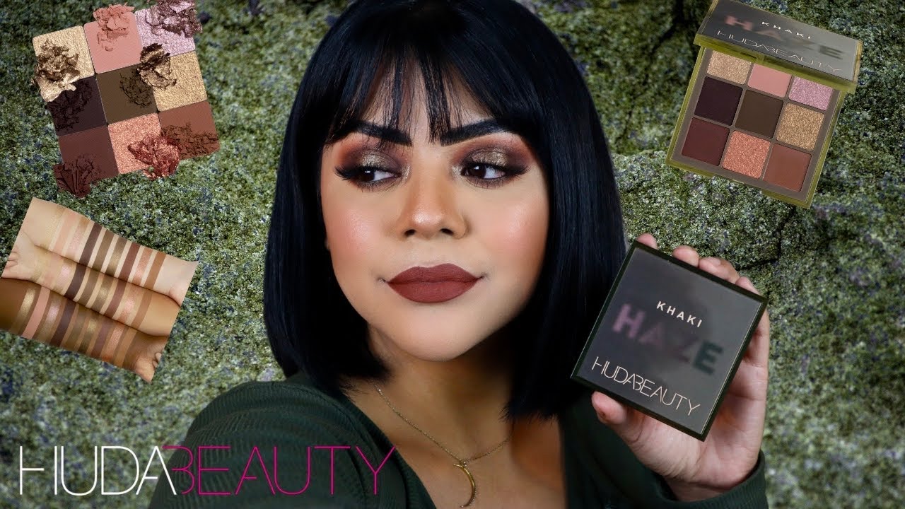 NEW KHAKI HAZE OBSESSIONS PALETTE FROM HUDA BEAUTY | Swatches, Review, Look