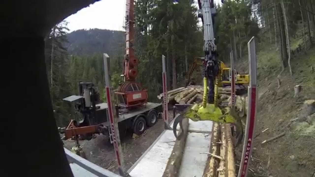 Holztransport ab Mobilseilkran