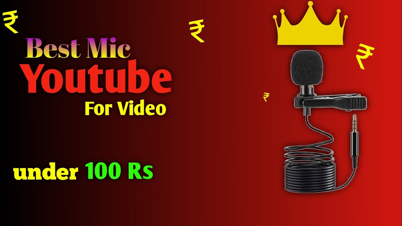 Best Mic 🎤 For YouTube Videos High Quality Audio 🔥 Under 100 Rs 🤑