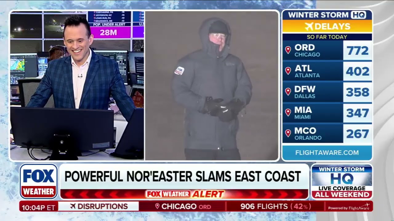 Майк Сейдел, FOX Weather, Снежная буря, Килл, Девил-Хиллз, Северная Каролина, 01.02.2026