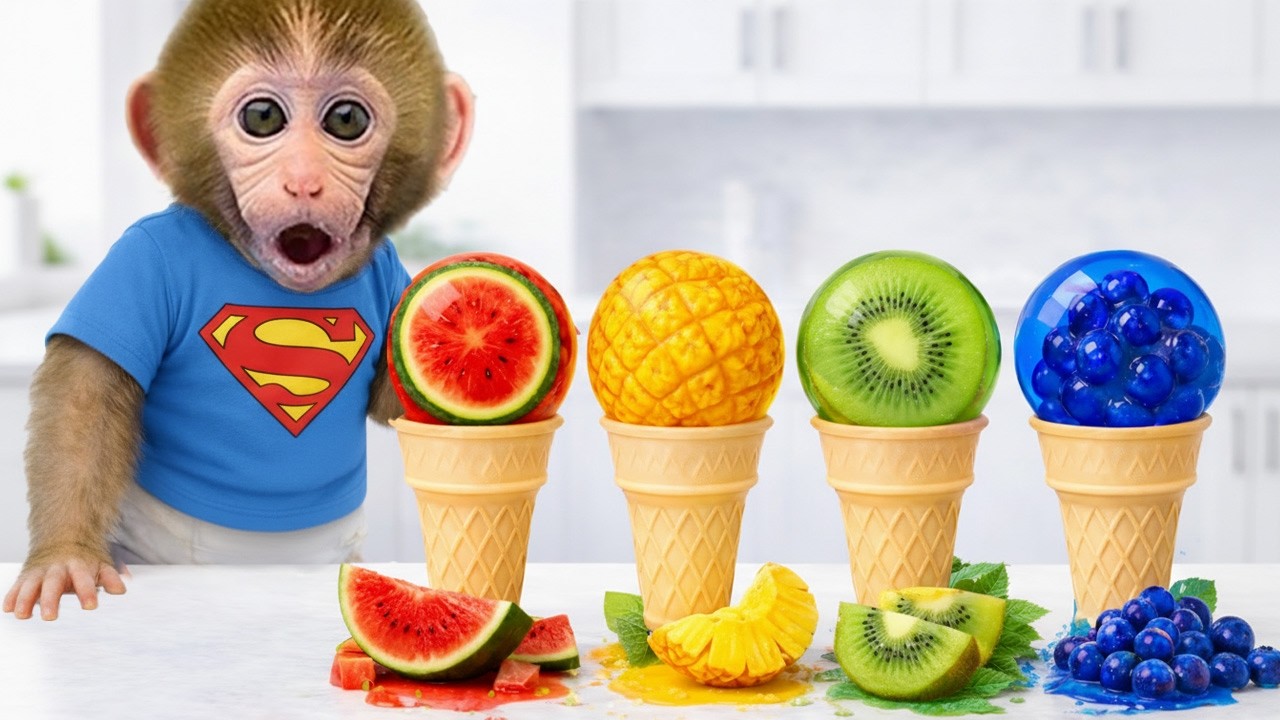 小さな猿 BonBon, カモの卵を探してUFOに出会う！🐣🛸🐒 | Bonbon Japanese