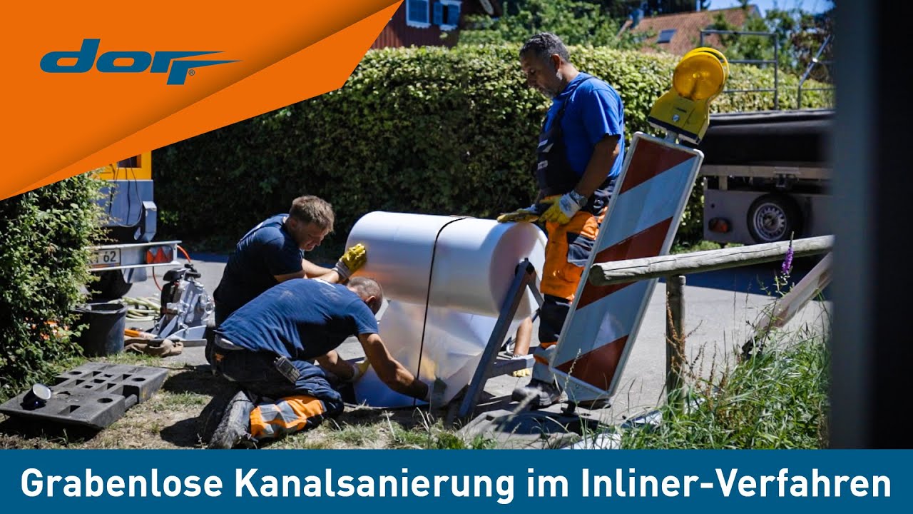 Dorr | Grabenlose Kanalsanierung im Inliner-Verfahren - Einsatz für den Dorr-Kanalservice in Lindau