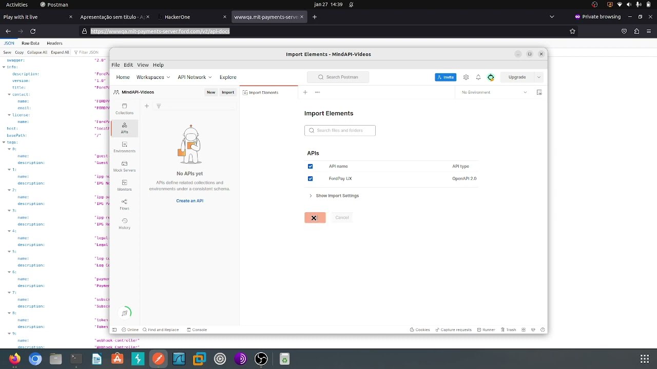 Doing API recon with MindAPI, Google Dork, ffuf and Postman